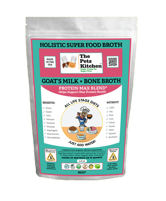 Petz Kitchen Goats Milk & Bone Broth Protein Max Blend for Complete Pet Wellness-0